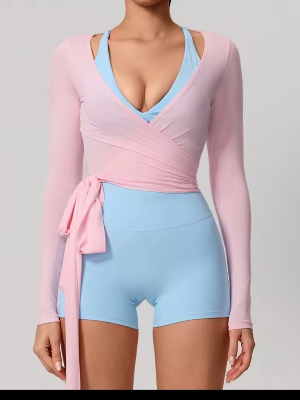Pink Wrap Top